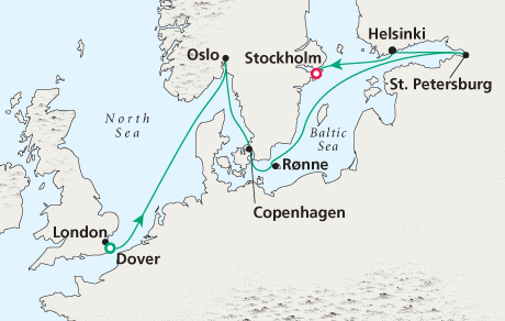 Cruises Around the World Map