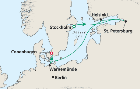 Cruises Around the World Map