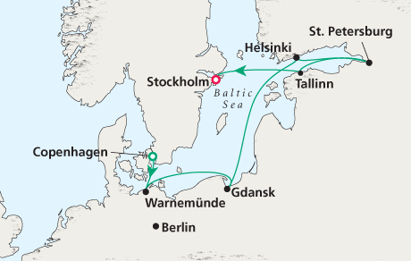 Cruises Around the World Map