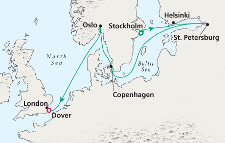 Cruises Around the World Map