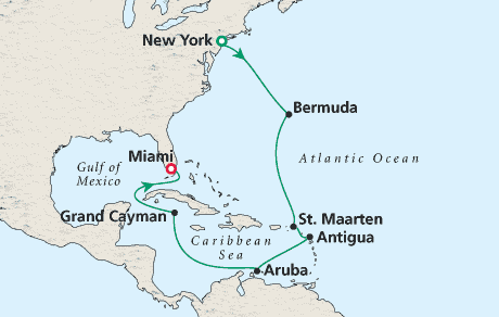 Cruises Around the World Map