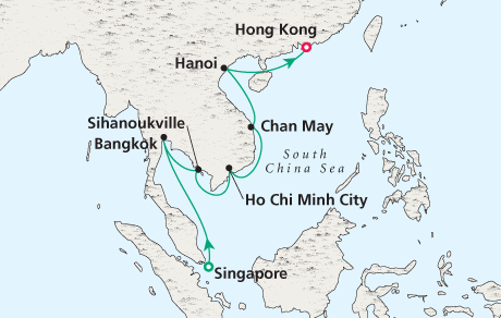 Cruises Around the World Map
