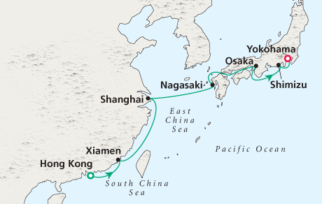 Cruises Around the World Map
