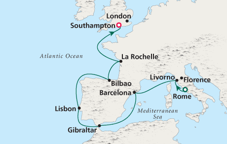 Cruises Around The World Crystal World Cruises Serenity 2026 Rome to London