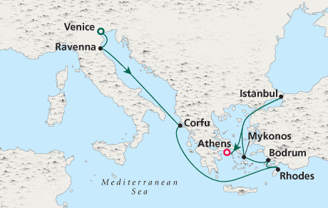 Cruises Around The World Crystal World Cruises Serenity 2026 Venice to Athens