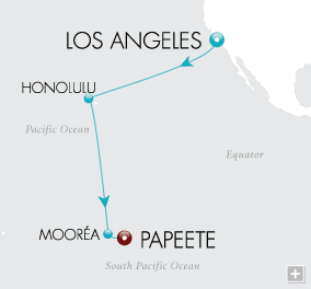 Cruises Around The World Pearls of the Pacific Map