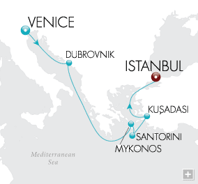 Cruises Around The World Adriatic & Aegean Adventure Map