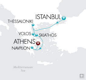 Cruises Around The World Grecian Getaway Map