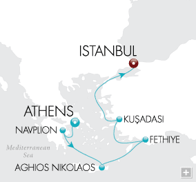 Cruises Around The World Byzantine Wonders Map