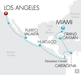 Cruises Around The World Voyage Between Two Seas Map Cruises Around The World Crystal World Cruises Serenity 2026