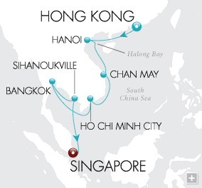 Cruises Around The World Sensational Southeast Asia Map Cruises Around The World Crystal World Cruises Serenity 2026