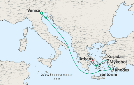 Cruises Around the World Map