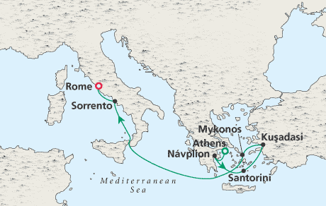 Cruises Around the World Map