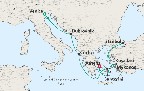 Cruises Around the World Map