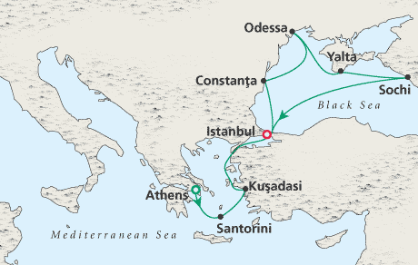 Cruises Around the World Map