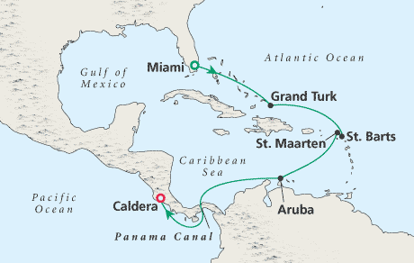 Cruises Around the World Map