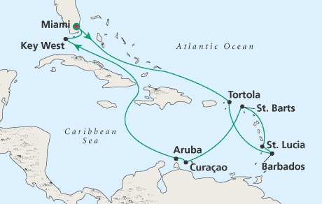 Cruises Around the World Map