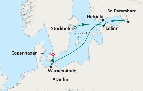 Cruises Around the World Map Round-trip London - Voyage 0213
