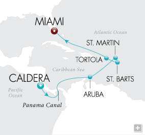 Cruises Around The World Tropical Trade Winds Map