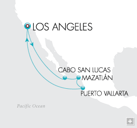 Cruises Around The World Pacific Siesta Map