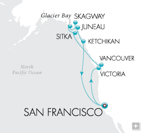 Cruises Around The World Northern Lights Map