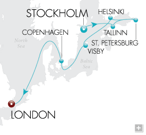 Cruises Around The World Scandinavian Treats Map