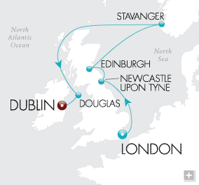 Cruises Around The World Castles & Kilts Map