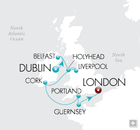 Cruises Around The World Emerald Isles Escape Map