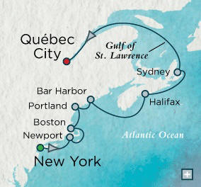 Cruises Around The World New York (Manhattan), NY to Quebec City, QC, Canada - 10 Days Cruises Around The World Crystal World Cruises Serenity 2026