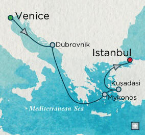 Cruises Around The World Venice, Italy to Istanbul, Turkey - 7 Days Cruises Around The World Crystal World Cruises Serenity 2026