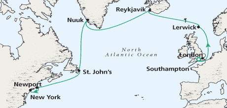Cruises Around The World Path of the Vikings