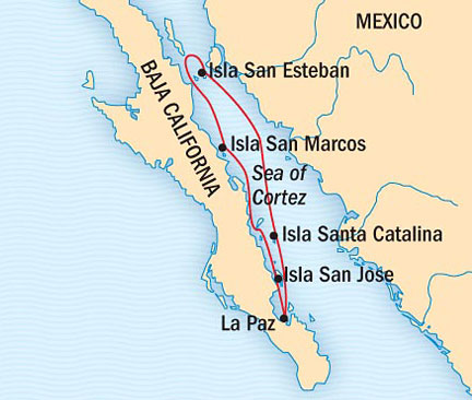 Cruises Around The World Lindblad National Geographic NG CRUISES Sea Bird April 11-18 2027 La Paz, Mexico to La Paz, Mexico