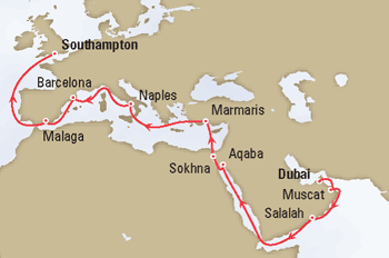 Cunard Queen Elizabeth 2 March 25 April 16 2026 Cruise Itinerary luxury cruise information