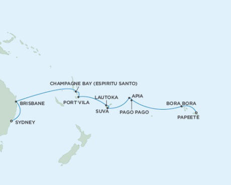 Cruises Around The World Seven Seas Mariner January 20 February 4 2027 - 16 Days