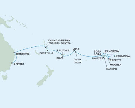 Cruises Around The World Seven Seas Mariner January 20 February 14 2027 - 26 Days