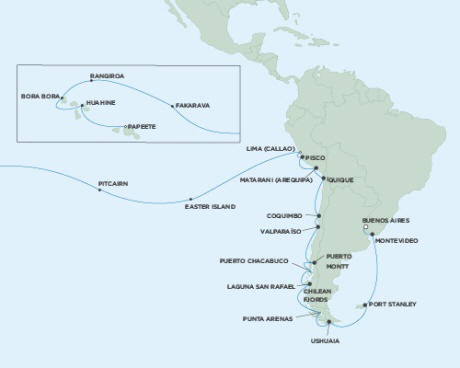 Cruises Around The World Seven Seas Mariner February 14 March 22 2027 - 36 Days
