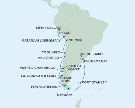 Cruises Around The World Seven Seas Mariner March 2-22 2027 - 20 Days