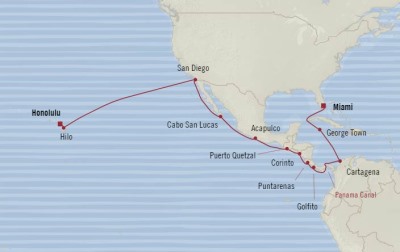 Cruises Around The World Oceania Insignia January 6-28 2026 Cruises Miami, FL, United States to Honolulu, HI, United States