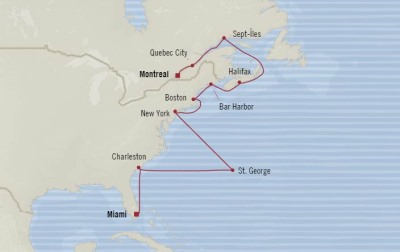 Cruises Around The World Oceania Insignia June 20 July 6 2026 Cruises Montreal, Canada to Miami, FL, United States