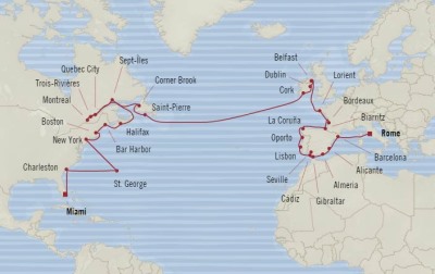 Cruises Around The World Oceania Insignia May 23 July 6 2026 Cruises Civitavecchia, Italy to Miami, FL, United States