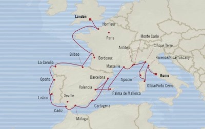 Cruises Around The World Oceania Marina May 11 June 2 2026 Cruises Civitavecchia, Italy to Southampton, United Kingdom