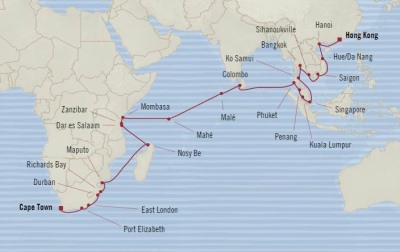 Cruises Around The World Oceania Nautica January 5 February 20 2026 Cruises Cape Town, South Africa to Hong Kong, China