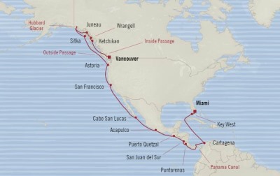 Cruises Around The World Oceania Regatta April 24 May 20 2026 Cruises Miami, FL, United States to Vancouver, Canada