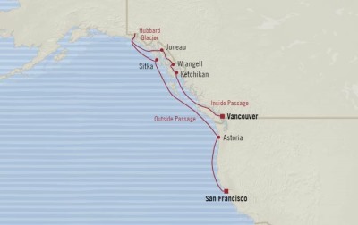 Cruises Around The World Oceania Regatta May 10-20 2026 Cruises San Francisco, CA, United States to Vancouver, Canada