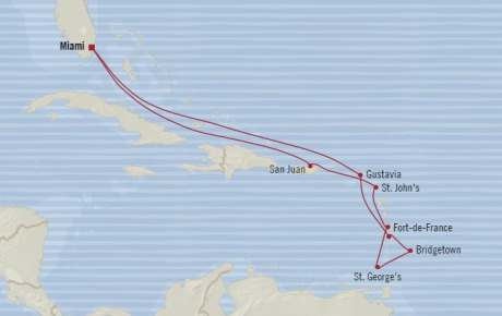 Cruises Around The World Oceania Riviera February 12-24 2026 Cruises Miami, FL, United States to Miami, FL, United States