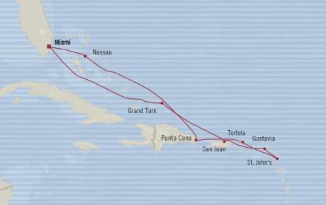 Cruises Around The World Oceania Riviera January 13-23 2026 Cruises Miami, FL, United States to Miami, FL, United States