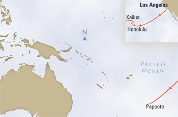 Cruises Around The World Queen Elizabeth 2 Los Angeles to Papeete