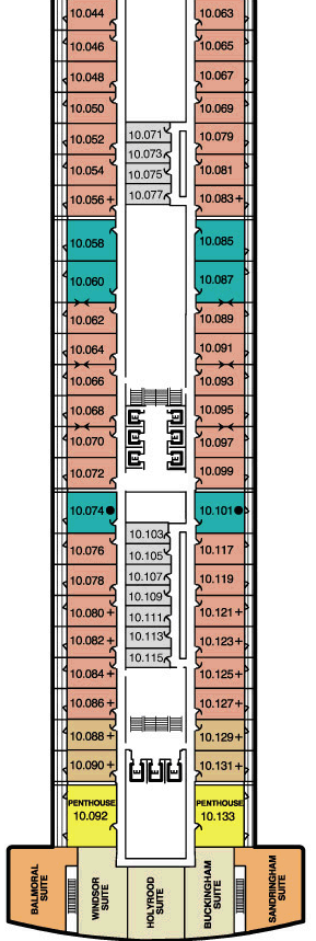 Cunard Queen Mary 2 Deck 10 Only Cruise Itinerary luxury cruise information