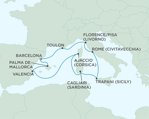 Cruises Around The World Seven Seas Mariner May 17-27 2027 - 10 Days