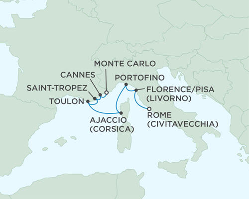 Cruises Around The World Seven Seas Mariner June 4-11 2027 - 7 Days